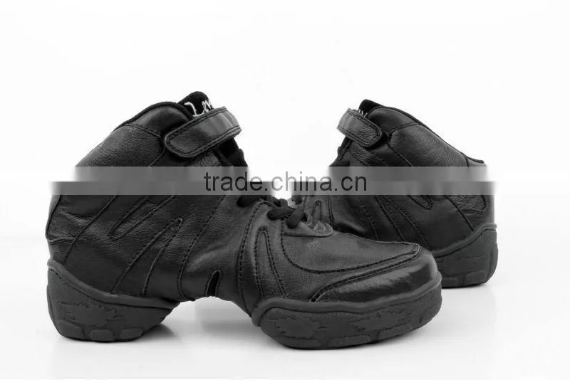 WOMENS BLACK JAZZ MODERN DANCE SHOES HIGH TOP BOOTS 0953A