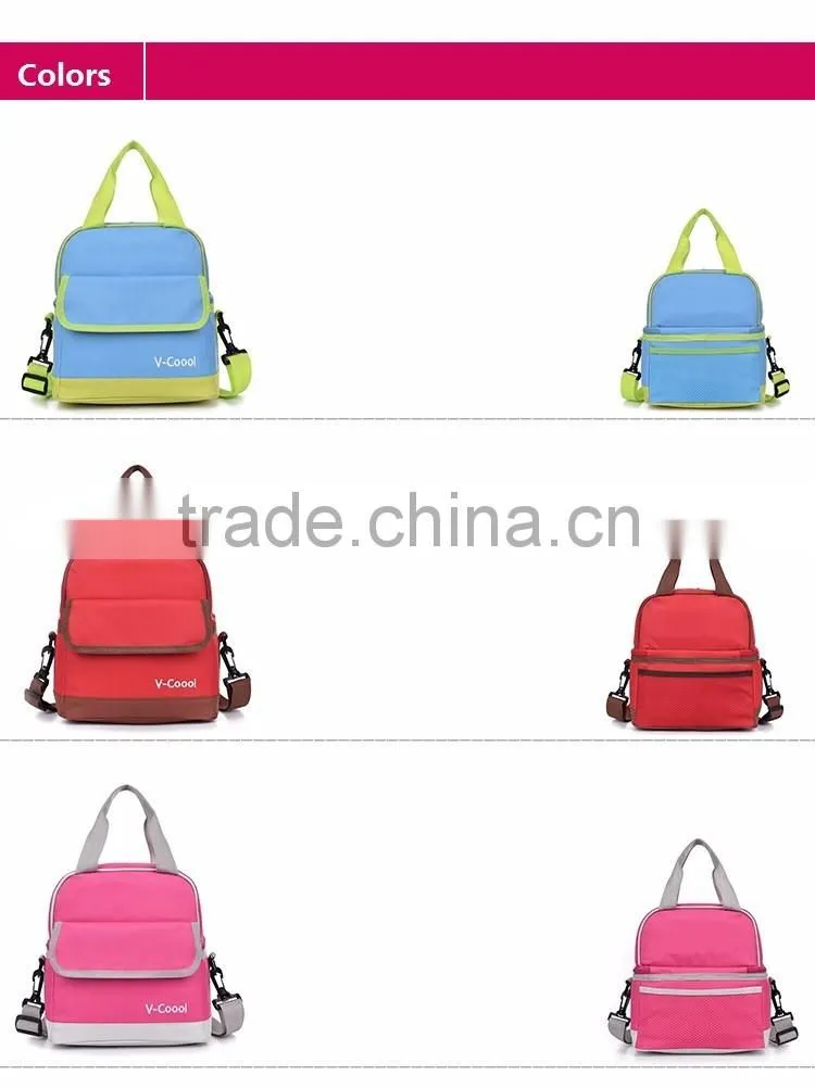 kids lunch bag/canvas lunch bag/foldable cooler bag