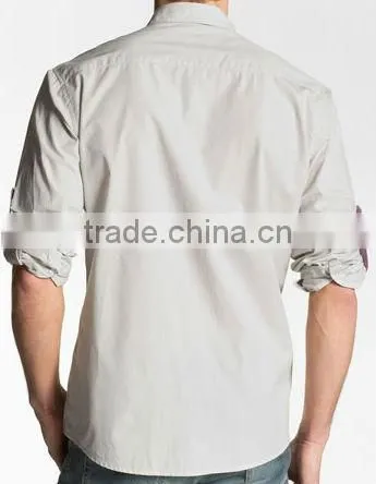 2013 mens spring&autumn long sleeve greyish shirt