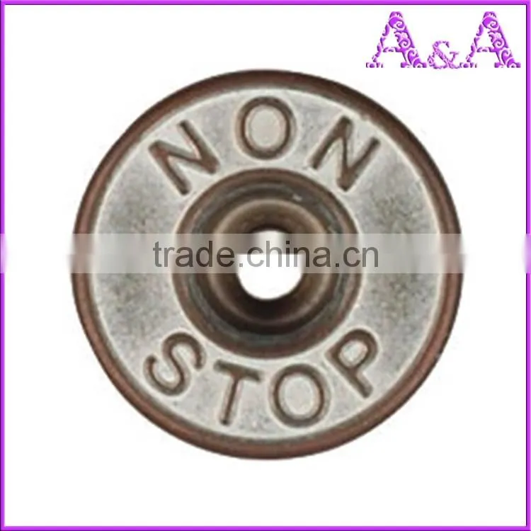 Supply top quality BRASS JEANS BUTTONS jeans buttons 18L-40L