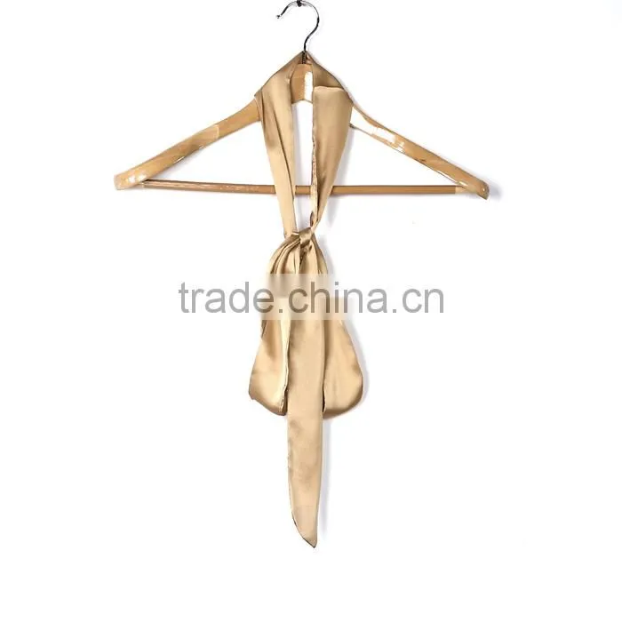Polyester Multifunction Skinny Scarf Khaki Choker