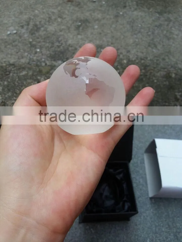 HIGH QUALITY GLOBLE PAPER WEIGHT BUSINESS GIFT WEDDING GIFT