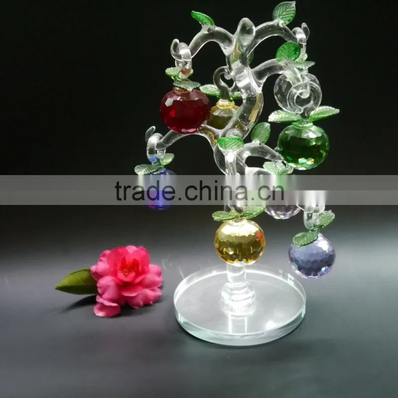 Beautiful crystal apple tree model