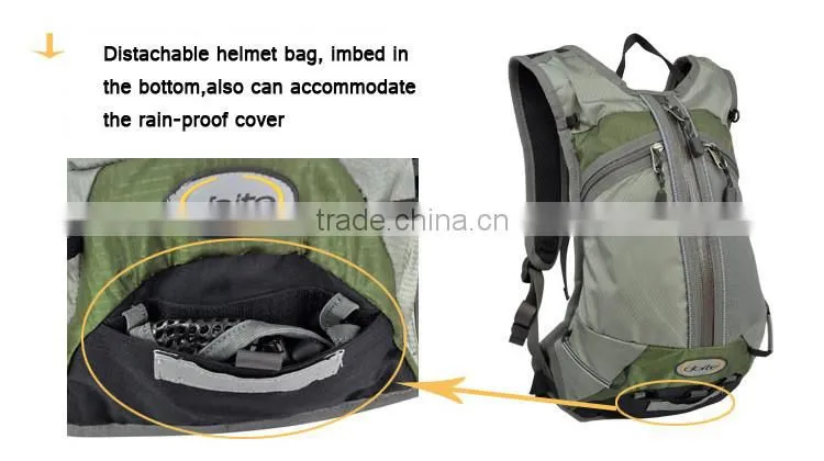 DOITE 6L Bicycle Water Bag, Outdoor Sport Bladder Hydration Bike Bag, Cycling helmet netbag included, Ultralight backpack 6877