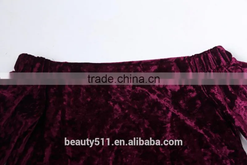 factory hot sales lady tops pleated plus size black stripe T-shirt SD15