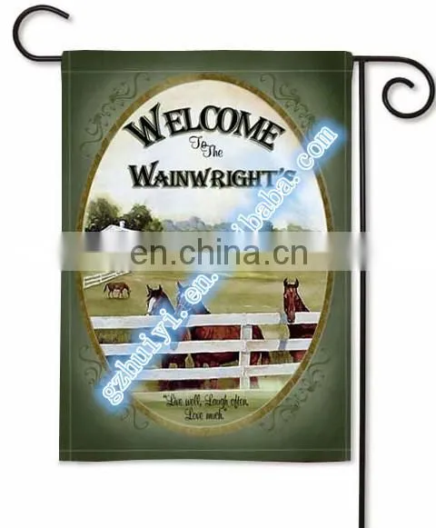 2015 Hot sale Elegent garden flags outdoor garden flags
