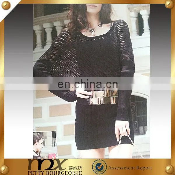 Wholesale bat sleeves pullover knitted pullover