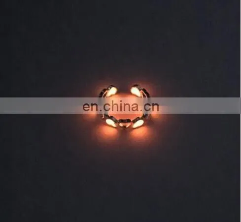 Heart Luminous Ring Glow In The Dark Ring Adjustable Ring