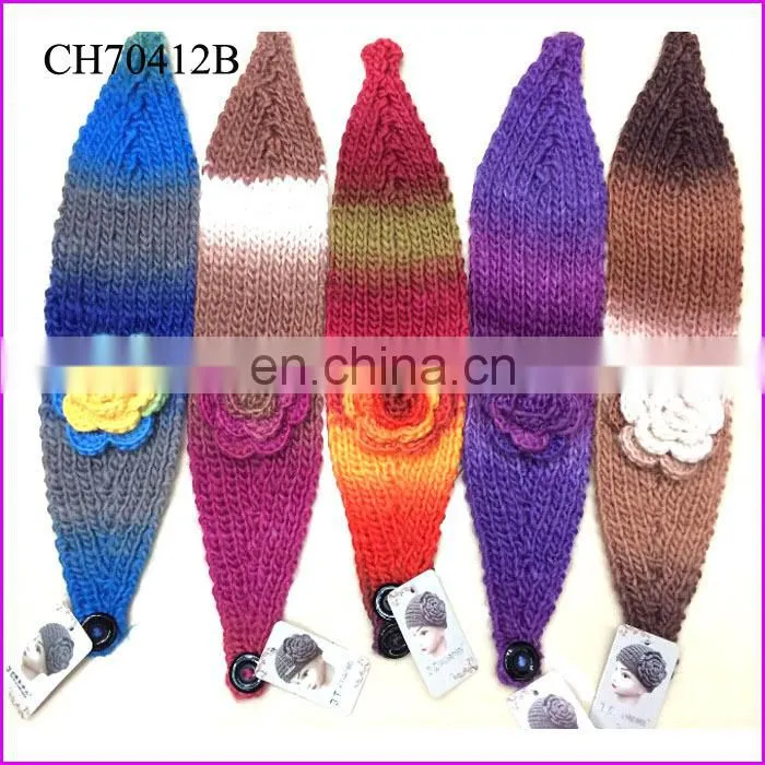 rhinestone decorated girl headbands crochet pattern
