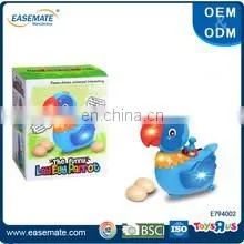 Intelligent gift universal lay egg duck toy with light and music