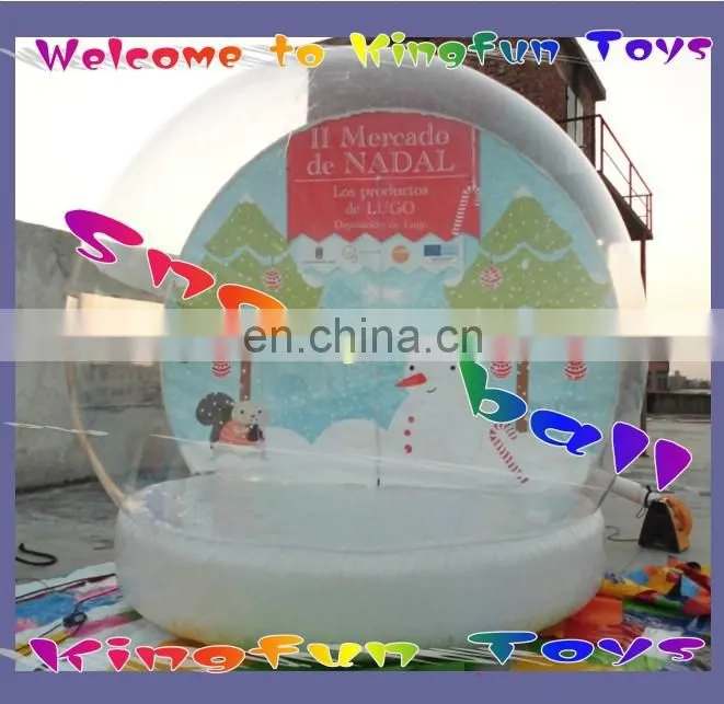 Winter inflatable snow bubble/snow globe for 2014 new year