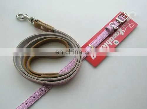 genunin leather fantasy diamond dog collar