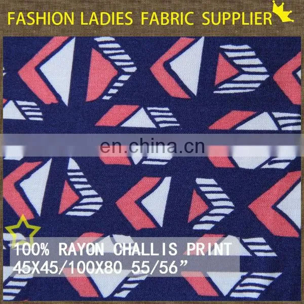 100% rayon challis print,rayon dress fabric,nonwoven fabric rayon polyester