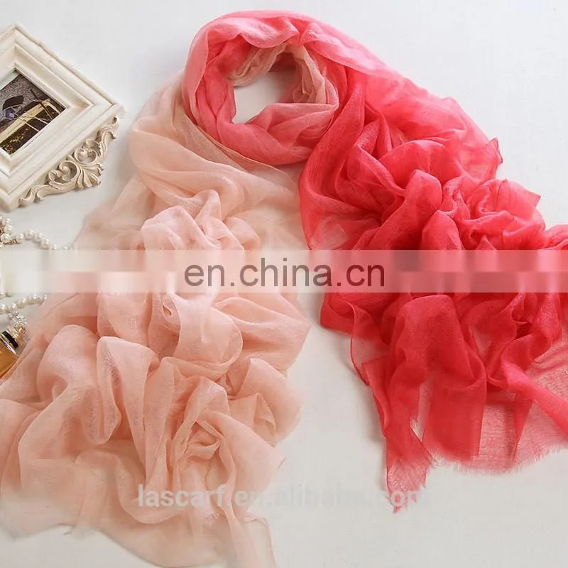rainbow color hand painted cashmere shawl