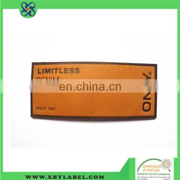 Metal leather patch / brown leather patches for clothing