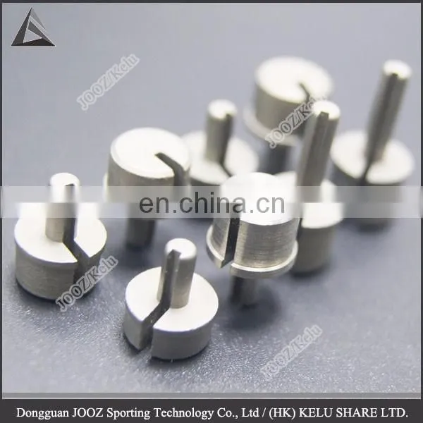 custom brass and tungsten accessory golf shaft tip plug for weight allocation