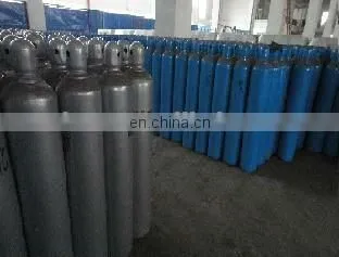 ISO9809 standard oxygen gas bottle with valve