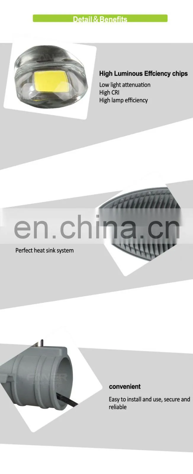 Faner factory directly sale good waterproof led street light outdoor IP65 lighting 120w street light