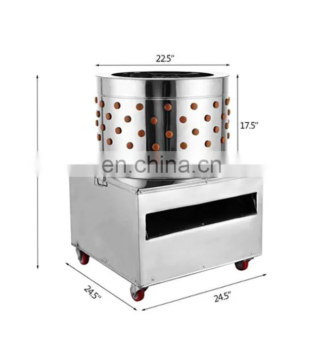 Chicken Plucker / De-feather Machine / Commercial Chicken Poultry Plucker Feather Plucking Hair Removal Machine