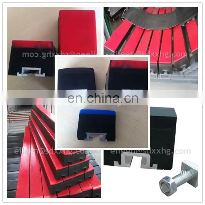 specialized impact bar/impact bed with pu bars/(1524mmx100mmx75mm) conveyor impact bar