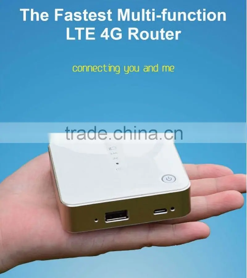universal wifi router 4g LTE FDD with RJ45 and power bank