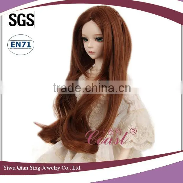 best quality wavy dark brown synthetic baby doll hair wigs