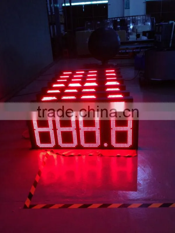 Australia price digital 888.8 16'' high-brightness outdoor led digital fuel price signs