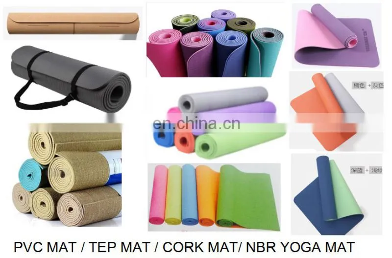 Factory direct of high-density custom Pvc Eva Nbr thick non-slip skipping rope mat cork meditation yoga mat