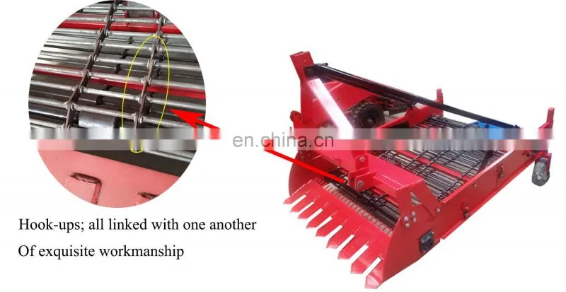 Tractor mounted yam harvester 2 rows sweet potato harvester
