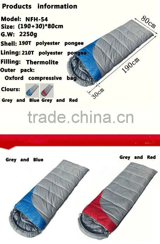 2013 New designed plaid envelop Sleeing Bag