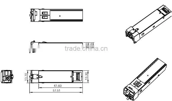 1.25GTX1550RX1310nm3KM single fiber SFP transceiver