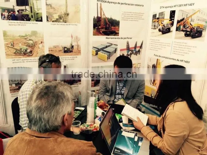 used for rock bolts & soil nails! high efficient, crawler mounted HF140Y bore pile drilling machine