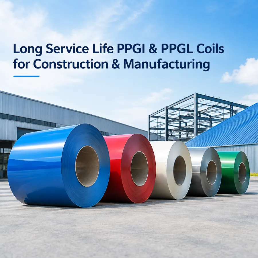Lange Lebensdauer PPGI & PPGL Coils für Bau und Fertigung