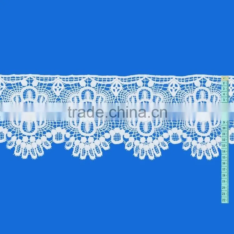 2016 latest 100% cotton african swiss lace trim competitive price