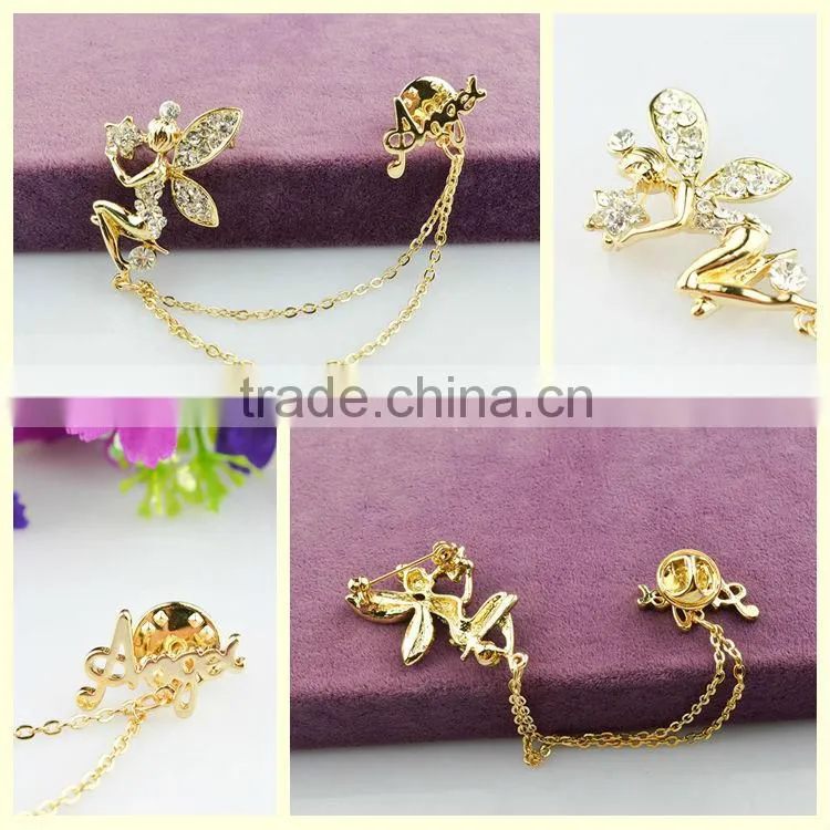 Innovative products import fairy angel brooches for wedding invitation