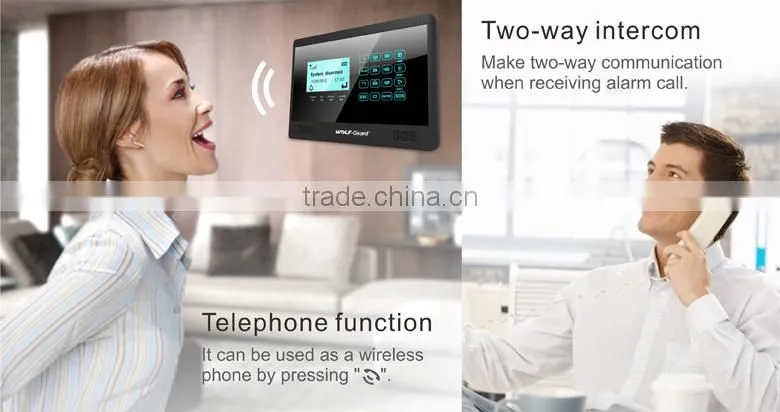 GSM Wireless Home Burglar Alarm Security System Remote Control PIR Door Sensor