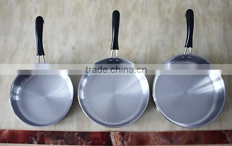 Hot Sale Stainless Steel Multi Skillet Induction Frying Pan Wall Clock