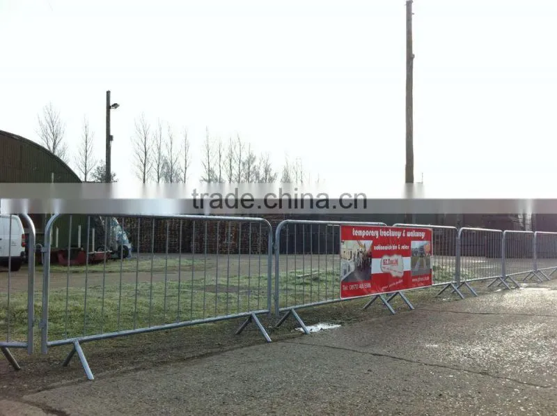 galvanized steel traffic crowd control barrier