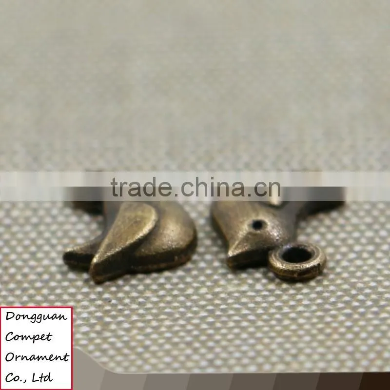 Wholesale diy jewelry ancient bronze oriole zinc alloy birds pendant