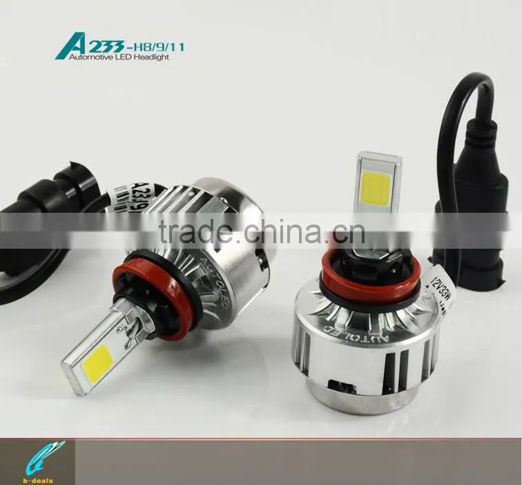 B-Deals make in china 6500k 3000lm a233 auto led head lamp H8 H9 H11 for car