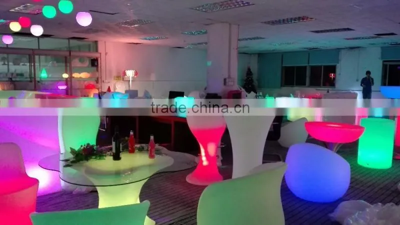 LED lights and lighting bar table coffee table with remote control 4555A