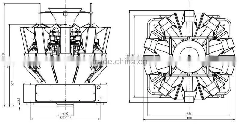 automatic Standard 3rd Generation Combination weigher
