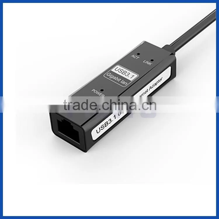 Female USB type c to RJ45 1G ethernet lan adapter network card