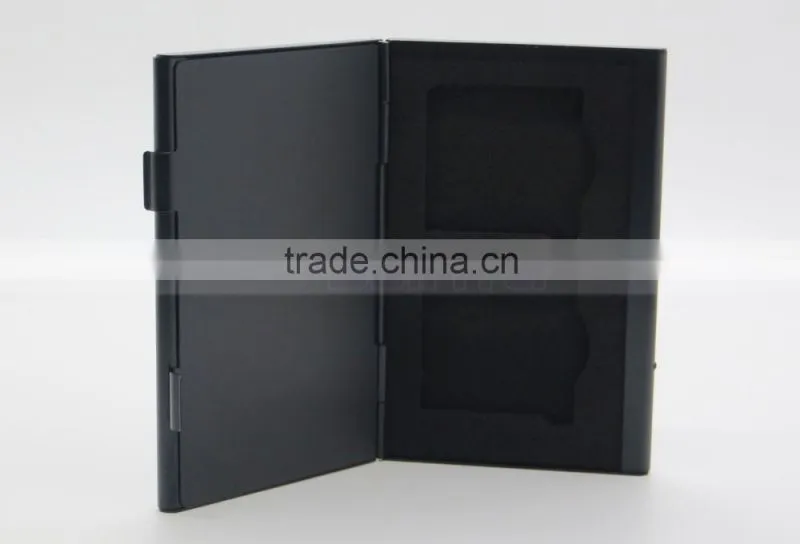 11 Slot Aluminium EVA Material Black 3DS Card Case for 2x 3DS 8x TF 1x SD Card