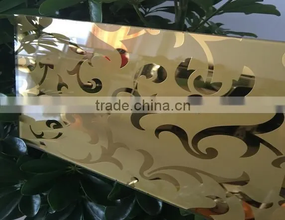 2mm 3mm 4mm 5mm 6mm acid etching frosted Art mirror