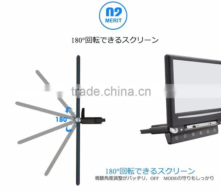 Factory Price!! 10.1'' TFT LCD slim detachable car headrest monitor with HDMI