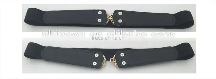 Korean Fashion Belt ,Summer Black Women's Casual Elastic Slimming Canvas Belt
