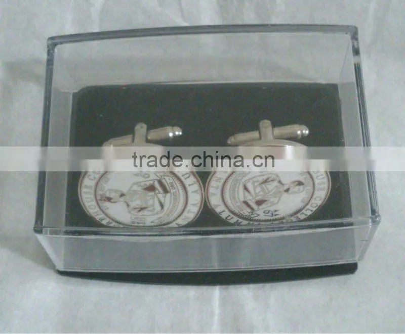custom made high quality cufflink with your own logo