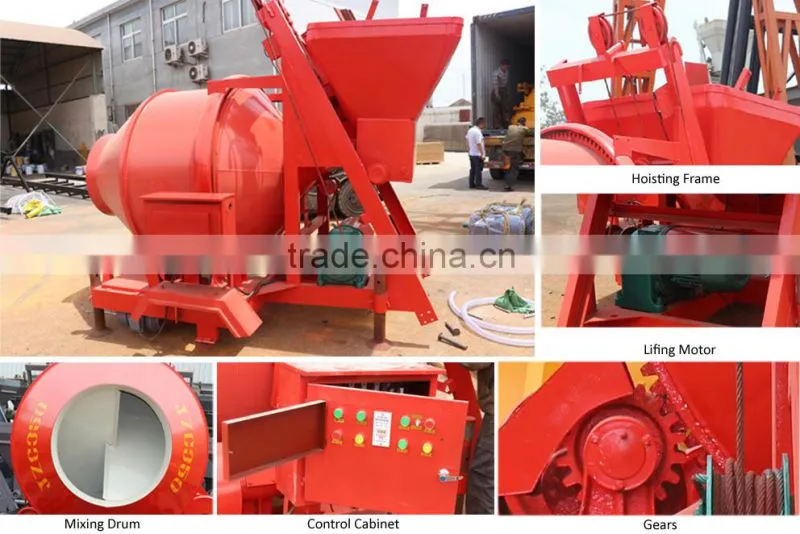 JZC Gear rotation dry concrete mixer concrete hand tools