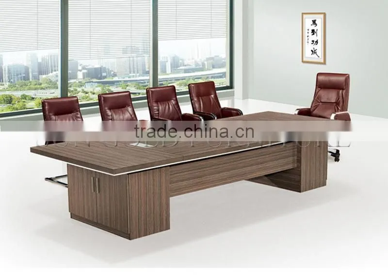 Modern wood meeting table with power socket(SZ-MT038-1)